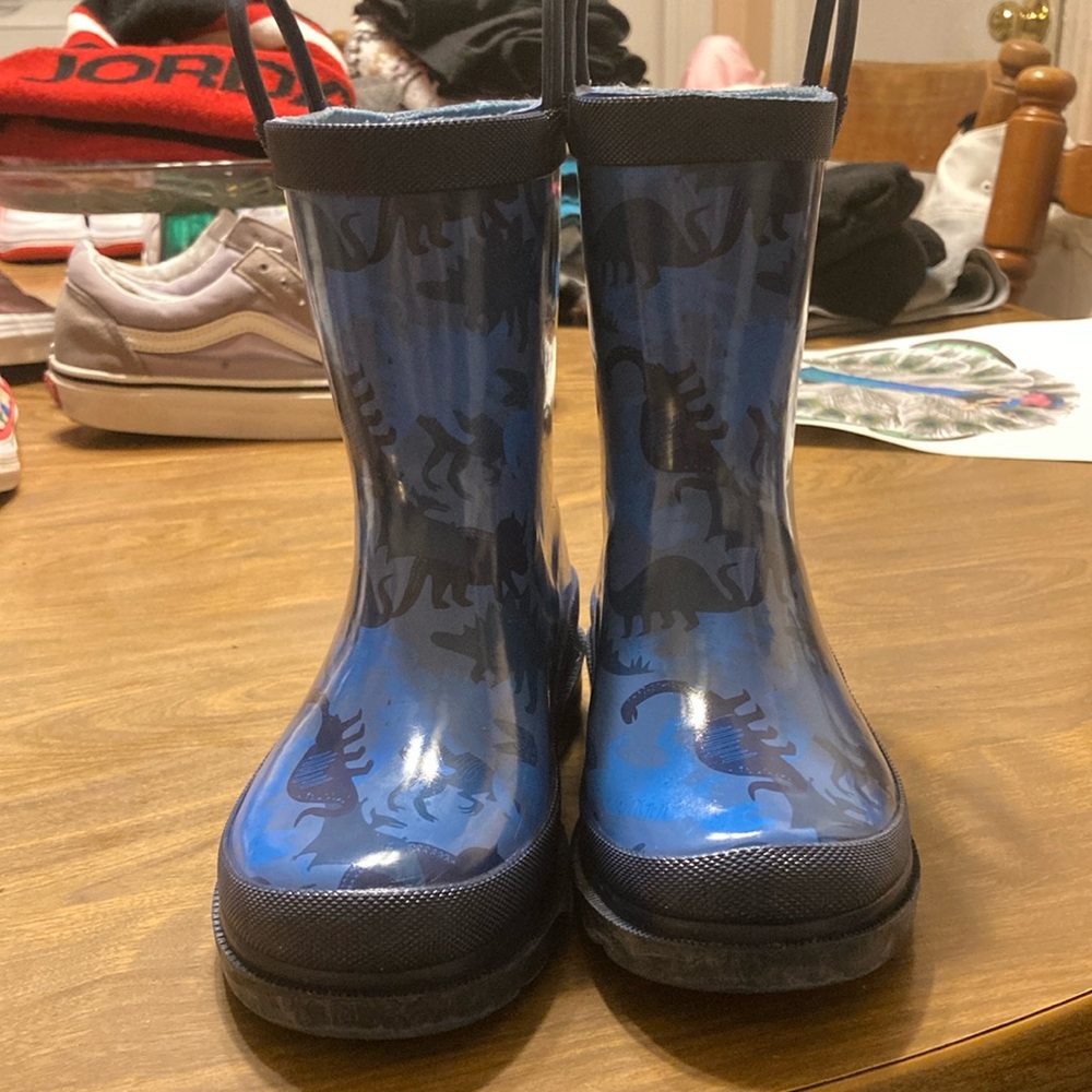 Lily & Dan Dinosaur Boys Rain Boots